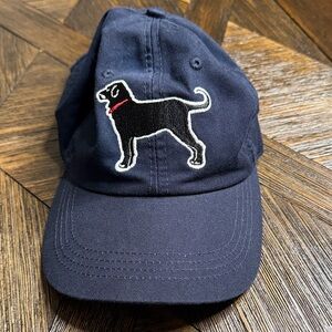 The Black Dog Navy Blue Baseball Cap Embroidered Red-Collared Lab Logo